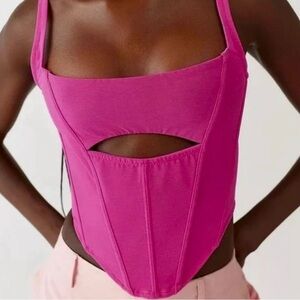 Urban Outfitters Pink Corset Top